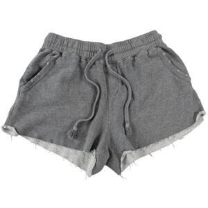 Arizona Jean Co Gray Raw Hem Sweat Shorts Size Small